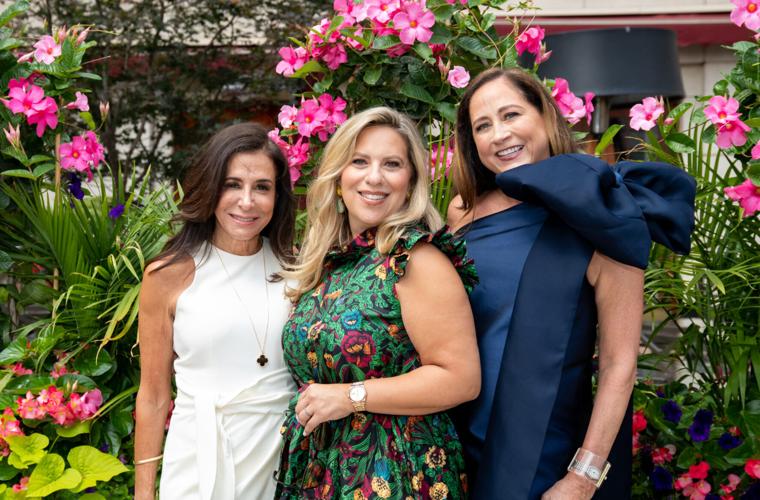 Service Club's "Day on the Terrace" returning co-chairs Tracey DiBuono, Sharyl Mackey and Jean Antoniou. (Photo by Patrick Nugent)