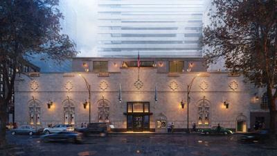 In the spring of 2026, the former Lawry's The Prime Rib restaurant will become The Hand & The Eye, a magic theater. (Rendering courtesy of the Rockwell Group)