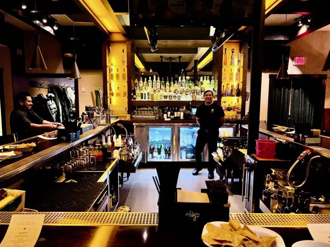 Bar and popular meeting place at Maya del Sol in Oak Park.