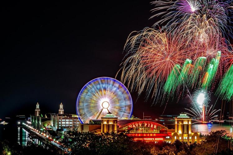 NYE Fireworks at Navy Pier (Photo courtesy of Navy Pier by Nick Ulivieri)