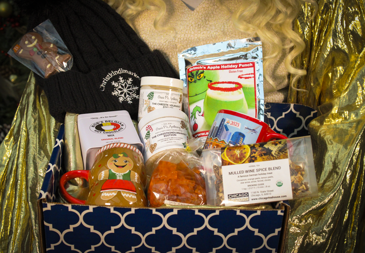 The popular Chriskindlmarket Gift Basket starts at $115. (Photo by Michael Miltenberger)