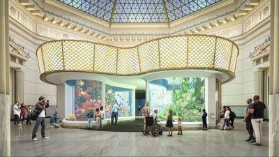 Rendering of the proposed “Wonder of Water” exhibit