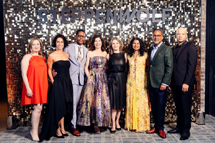 Steppenwolf Executive Director Brooke Flanagan, Artistic Director Audrey Francis, Gala Co-Chair Namir Smallwood, Gala Co-Chair Susan O. Berghoef, Gala Co-Chair Kathryn Erbe, Gala Co-Chairs Shmaila Tahir and Asheesh Goel and Artistic Director Glenn Davis...