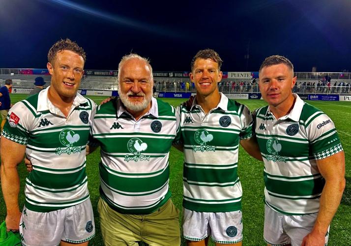 Co-owner Chef Art Smith with a few players from the history-making Chicago Hounds team. (Provided photo)
