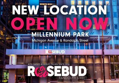 Alex Dana's Rosebud Restaurant Group opened their 9th restaurant today in Millennium Park.