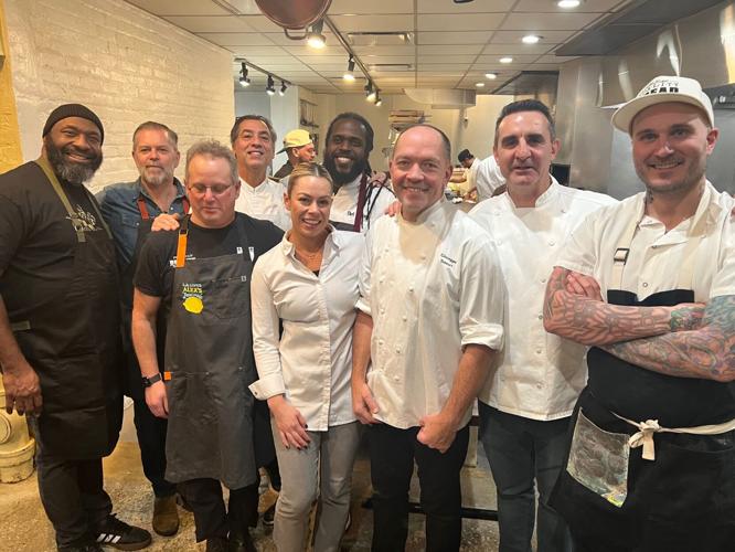 Nine top Chicago chefs, led by Tony Priolo, banded together to cook for victims of LA wildfires at Piccolo Sogno.