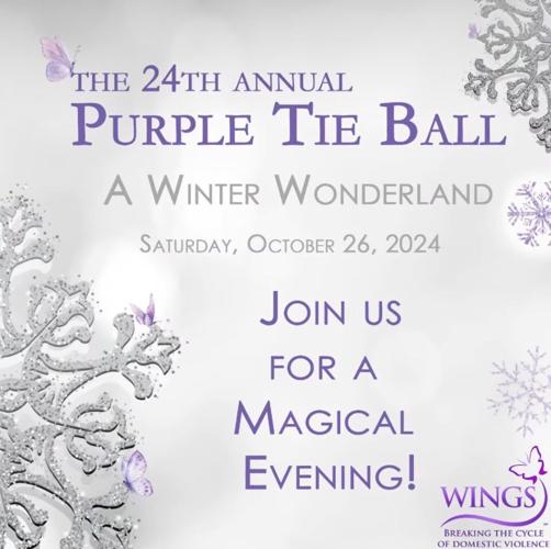 24th annual Purple Tie Ball invite.