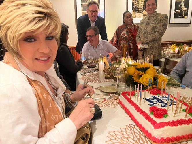 Celebrating Chilli Pepper's birthday party at Mia Francesca, Oct. 2, 2023.