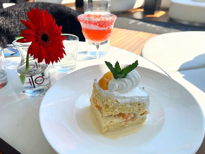 IO Godfrey new happy hour menu tres leches cake
