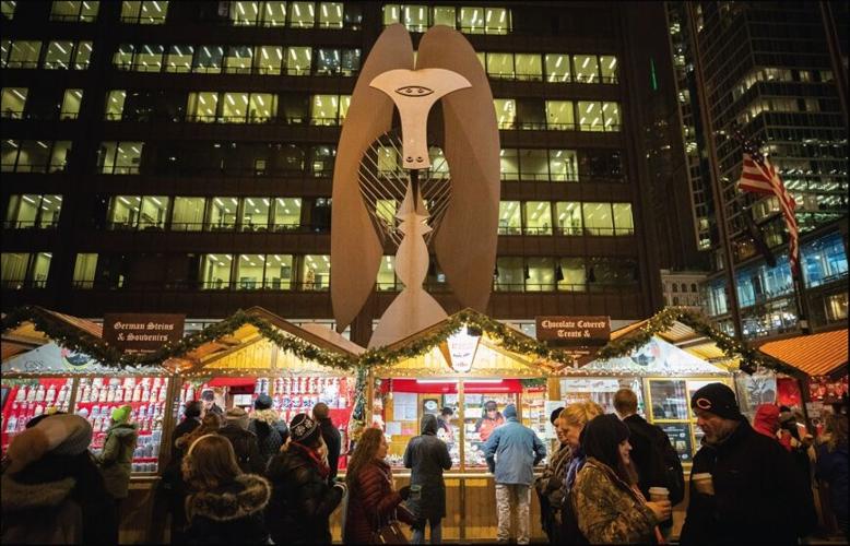 Chriskindlmarket at Chicago's Daley Plaza 1