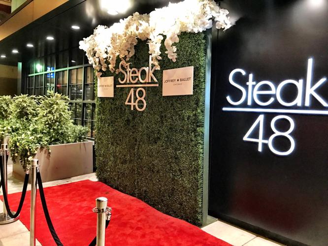Steak 48 at 615 N. Wabash, all dressed up for a charity event.