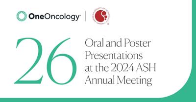 OneOncology partner practice investigators from The Cancer and Hematology Centers in Michigan, New York Cancer & Blood Specialists, and Tennessee Oncology, who will showcase a total of 26 oral and poster presentations at the 66th American Society of Hem...