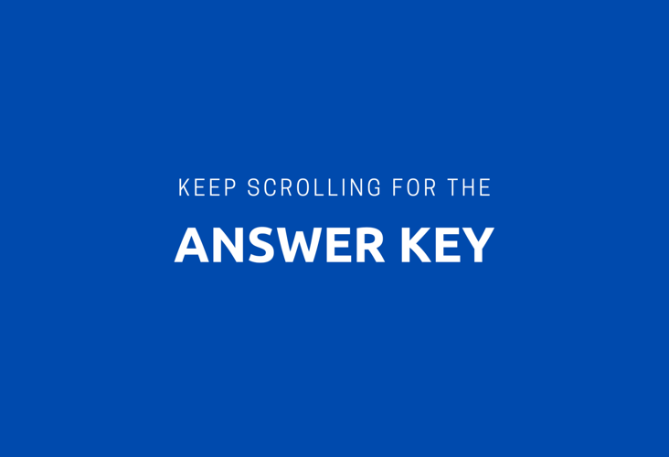 Keep Scrolling for the Answer Key Text (For all Crossword Puzzles and Games)