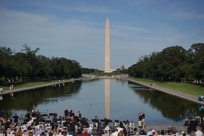 Reflection returns to the National Mall as President Trump defends work on Lincoln Memorial pool