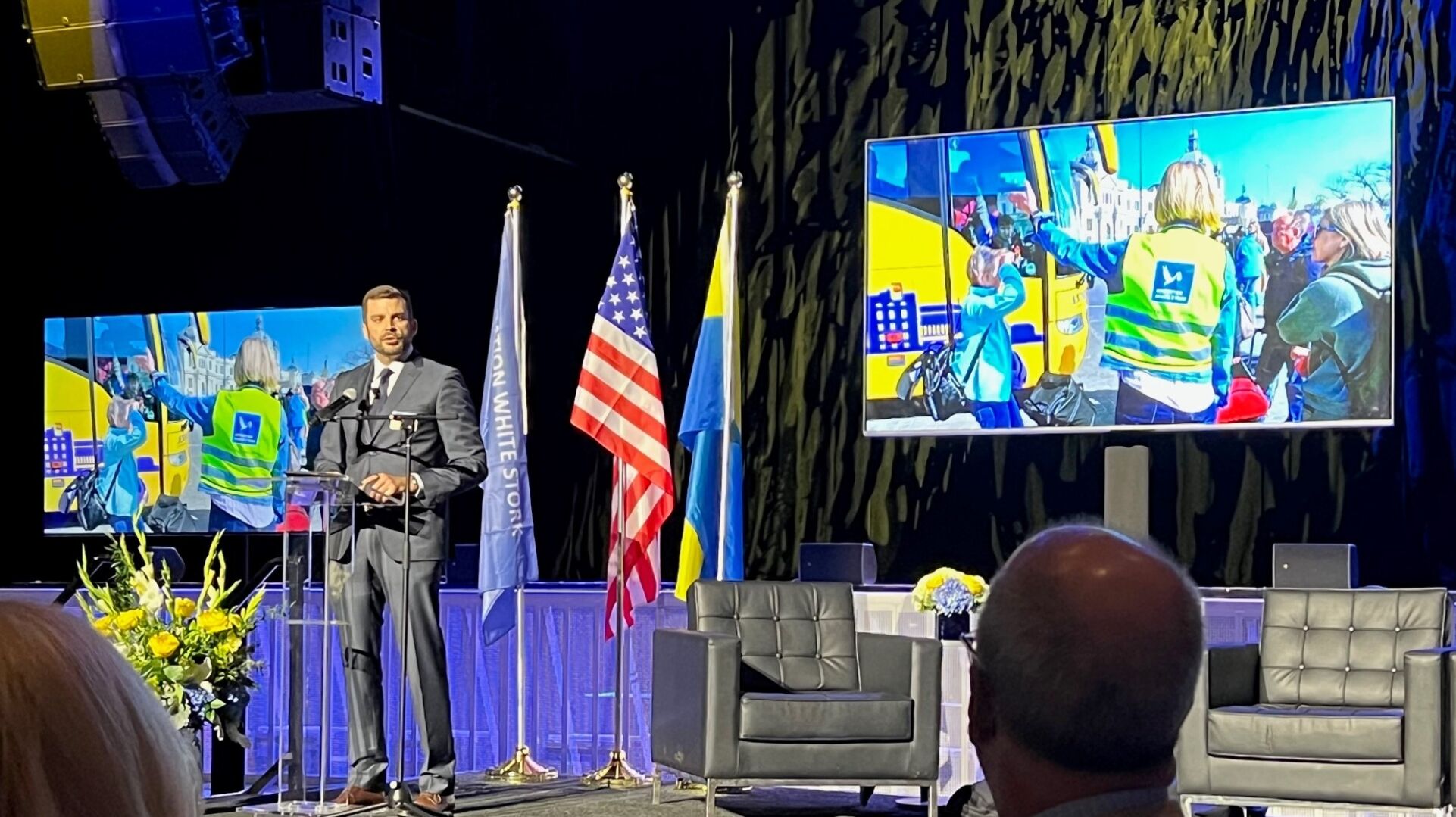 U.S. Marine (ret) William McNulty is head of mission for White Stork, a nonprofit that provides humanitarian aid to Ukraine. |Photo by Candid Candace Jordan