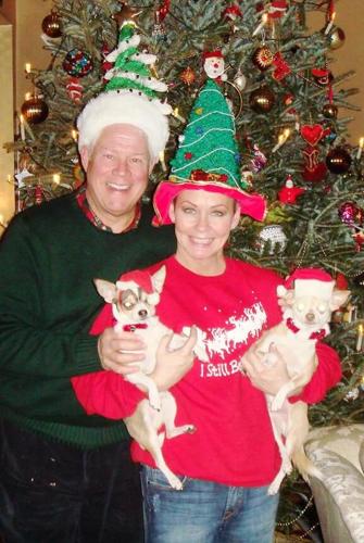 Christmas past in silly hats.