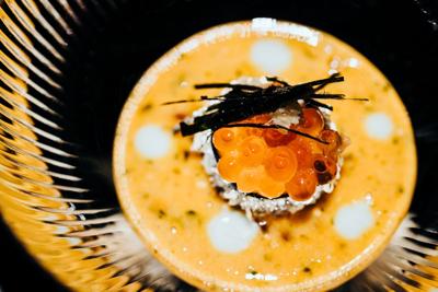 A beautiful dish from Omakase Sushi-san, opening Feb. 10.