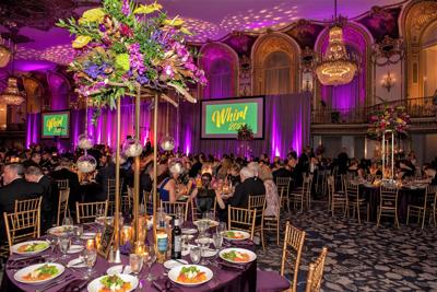Brookfield Zoo hosted its annual fundraiser, Whirl, at the Hilton Chicago with beautiful decor by Phillip's Flowers. (Photo by Jim Schulz/CZS-Brookfield Zoo)