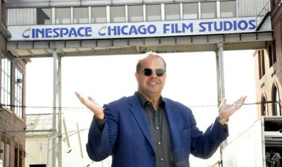 Alex Pissios poses in front of his Cinespace Studios, which recently sold for a reported $1.1 billion to TPG Real Estate Partners.