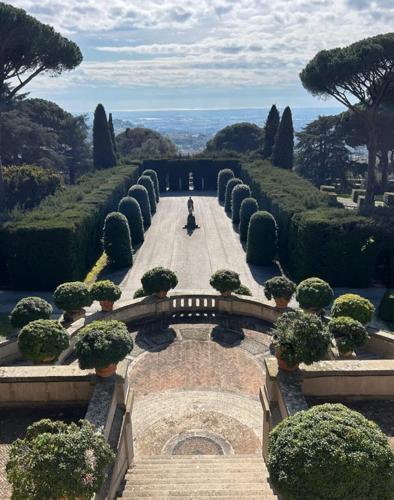 The lush, beautiful grounds of the papal summer palace in Castel Gandolfo. (Art Smith photo)