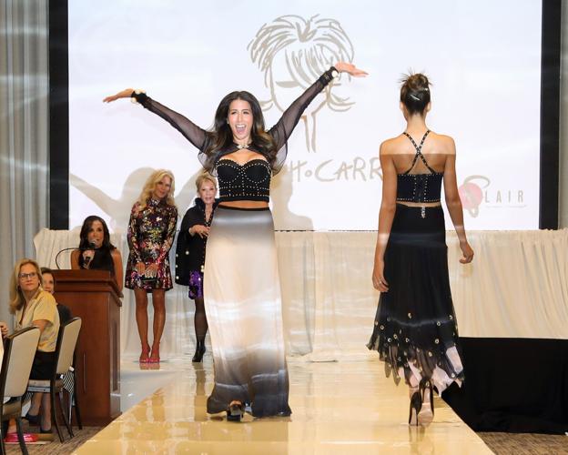 The Chicago Lighthouse FLAIR fashion show with Darci Pinello wearing Peach Carr Designs. (Photo by Mila Samokhiona)