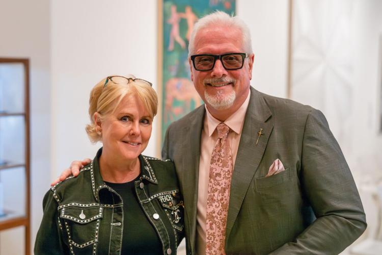 Designers Peach Carr and Mark Roscoe, judges for the first ever Fashion Innovator Award. (Photo by Allen Bourgeois)