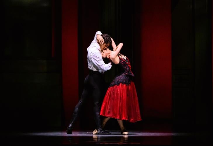 "Eugene Onegin" - José Pablo Castro Cuevas and Victoria Jaiani. (Photo by Cheryl Mann)