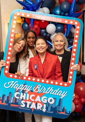 Elena Smentkowski, Ashlea Hearn, Elaine Hyde and Candace Jordan.  (Prop courtesy of Kehoe Designs)