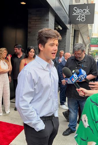 NASCAR driver Harrison Burton attends "Fueling the Fight to End Hunger" fundraiser at Steak 48. (Photo by Candid Candace Jordan)