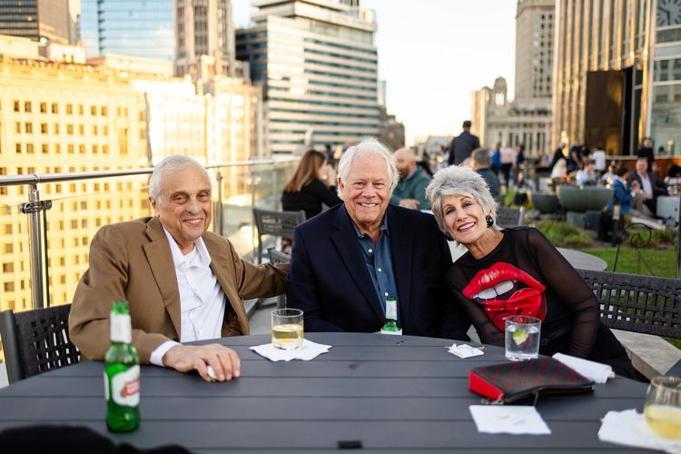 Peter Kambreros, Chuck Jordan and Cook County Treasurer Maria Pappas. (Photo by Kelsy Goodwin)