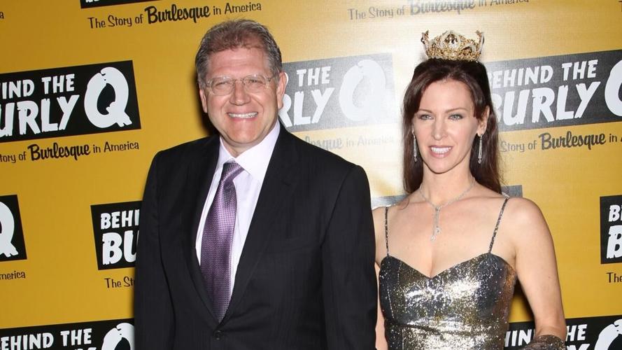 Leslie and Robert Zemeckis (a Chicago native) at the premiere of her documentary "Behind the Burly Q."