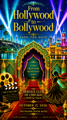 The Service Club of Chicago will host a Bollywood themed gala at the Palmer House Hilton Oct. 17.