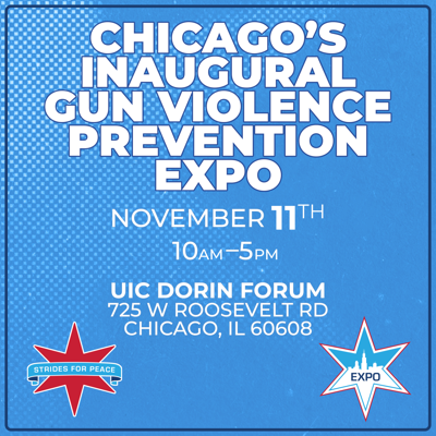 Strides for Peace to debut Gun Violence Prevention Expo this weekend, Nov. 11