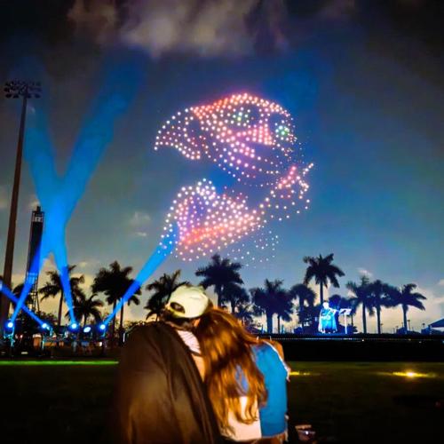 Harry Potter drones light up Chicago skies this July 24/25. (Photo | HP Drone Art Show)