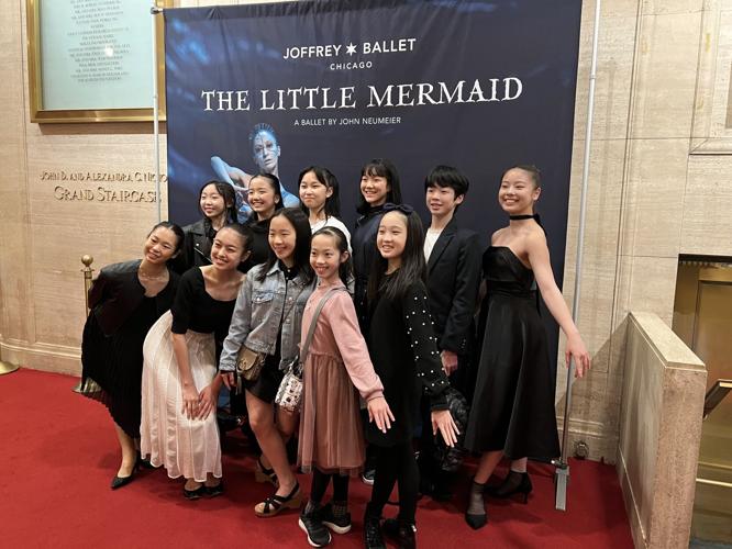 Excited young guests attend opening night of "The Little Mermaid."
