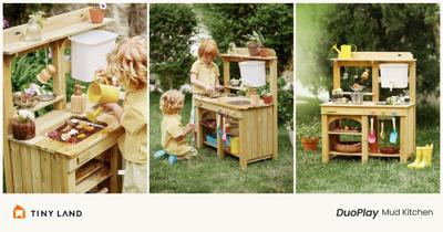 Tiny Land Unveils the Groundbreaking DuoPlay Mud Kitchen: Revolutionizing the Outdoor Play Experience