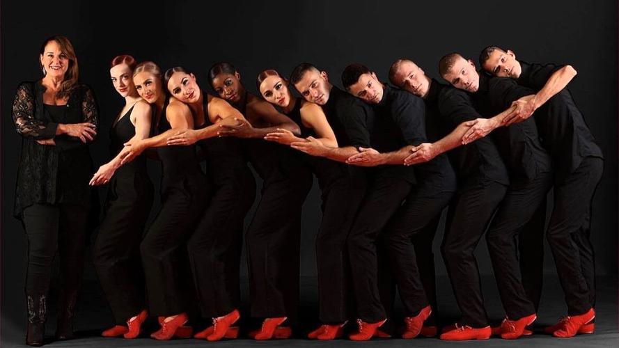 GDC Artistic Director Nan Giordano (L) with the company.