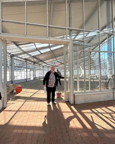 Chef Art Smith touring the space which will soon become a 500-seat-eatery on the grounds of Castel Gandolfo. (Art Smith photo)