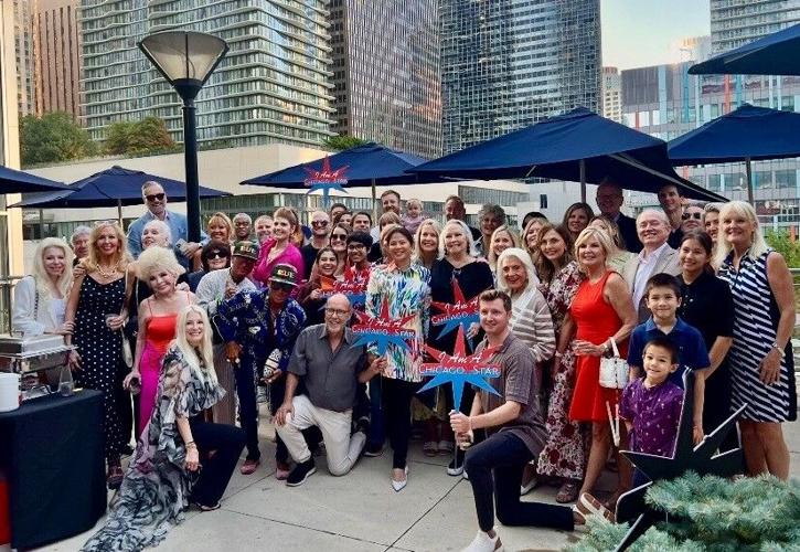 Friends and supporters gather on Mariano's Lakeshore East terrace to celebrate Chicago Star. (Jen Valdes photo)