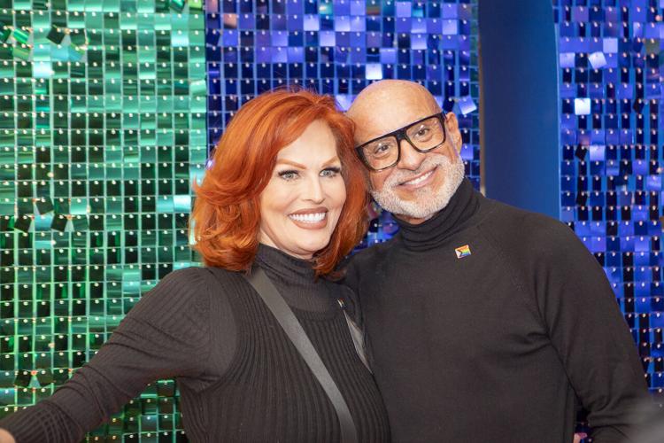 Event host Mimi Marks with producer Wayne Harth. (Photo | Intercontinental Hotel Chicago)