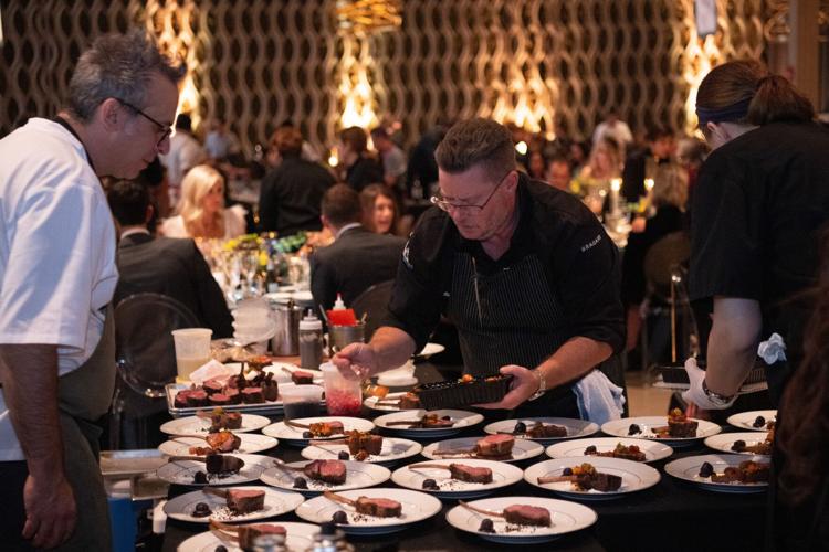 Chefs prepare a six course meal for guests _ Photo via Abel Arciniega Tequila Graphics