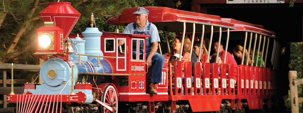Admission to Blackberry Farm includes unlimited rides on the train, hay wagon, pedal tractors, paddle boats, carousel and ponies. (Photo courtesy of Blackberry Farm)