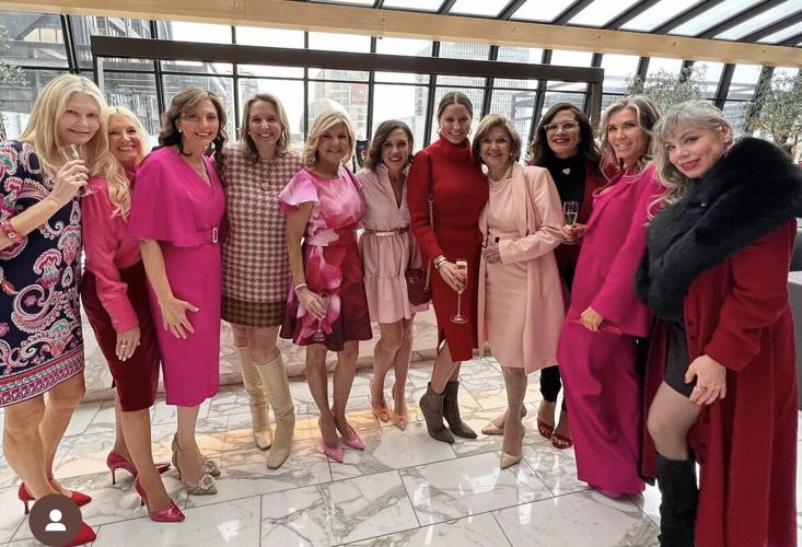 Service Club members at the nonprofit's 2nd annual Valentine's Day Tea at the Ritz-Carlton.