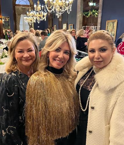 Mary Lasky (center) and friends at SC Holiday Luncheon.