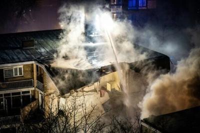 Firefighters battled the blaze for hours