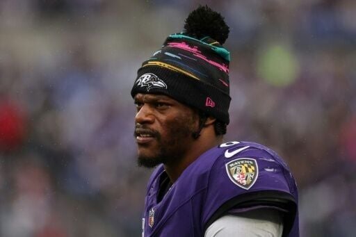 Lamar Jackson injured his ankle and did not return for the second half