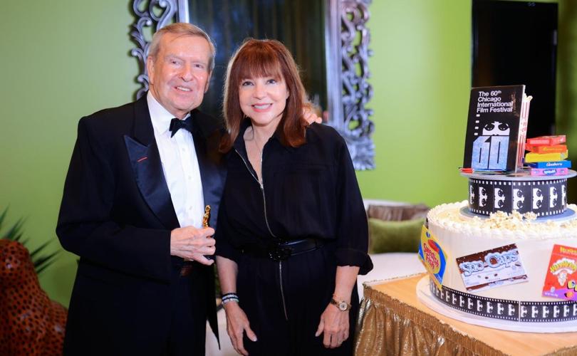 Michael Kutza, CIFF founder, and Maureen Schulman (Eli's Cheesecake). (Photo Candace Jordan)
