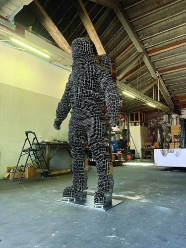 Julian Voss-Andreae "Quantum Astronaut," Stainless Steel