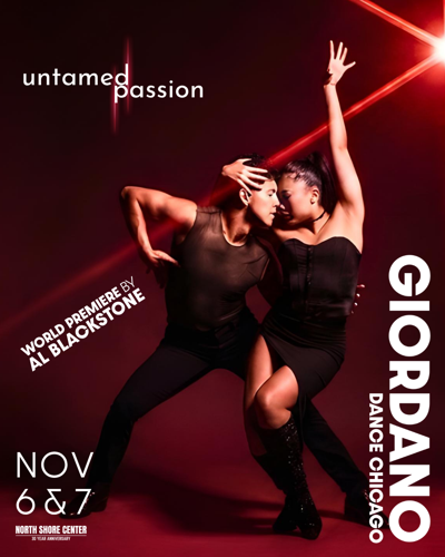 Giordano Dance Chicago brings “untamed passion” to Skokie Nov. 6-7 as part of a busy season of performances around Chicago.