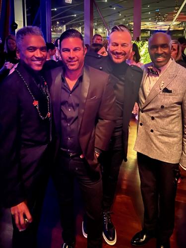 Choreographers Pierre Lockett (L) and Homer Hans Bryant (R) with GDC board member Ryan Jacobson and Mark Olley.